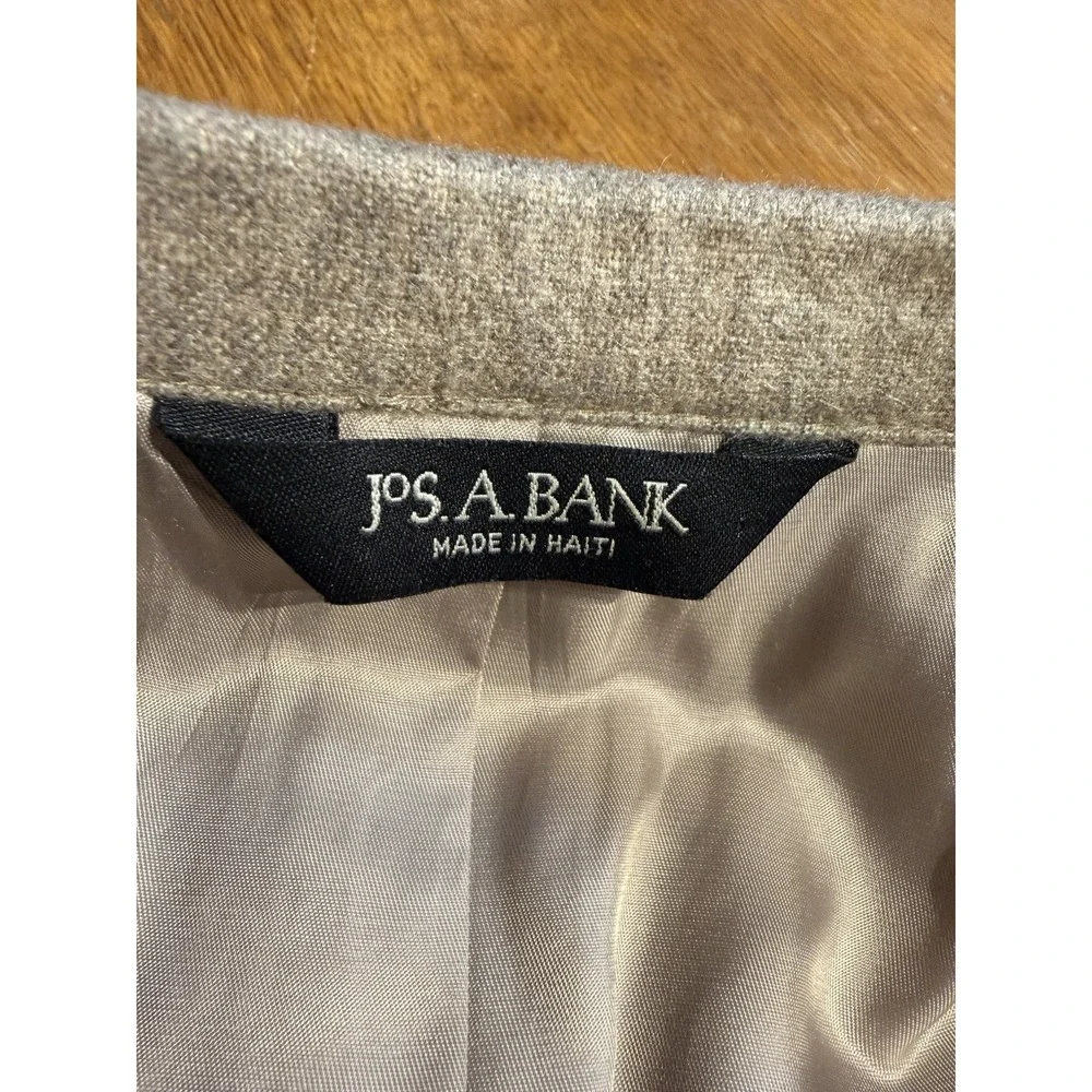 JOS A Bank 100% Cashmere Sport Coat Blazer Mens 39R Beige Tan 2 Button EUC